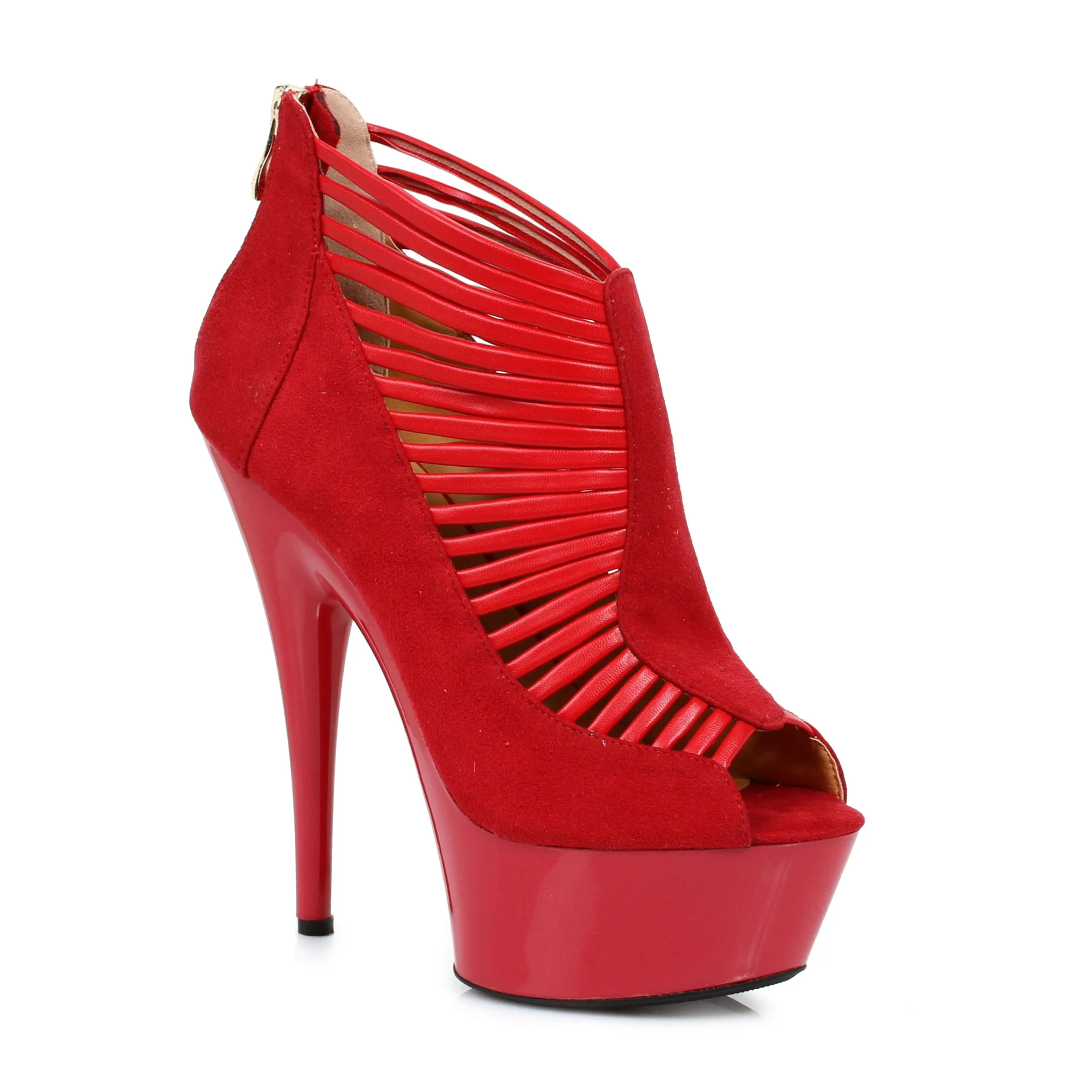 6 Bootie On Platform W/Peep Toe