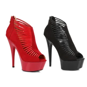 6 Bootie On Platform W/Peep Toe