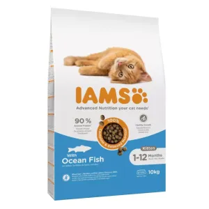 78 / 5 000 Iams For Vitality Cat Kitten Ocean Fish - Dry Cat Food - 10 Kg