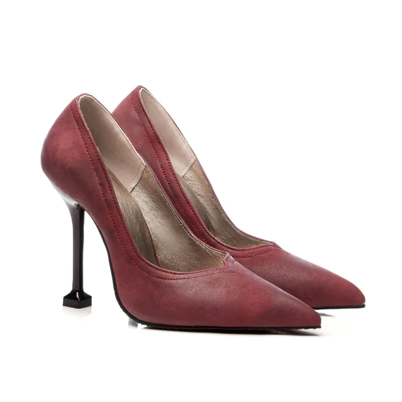 Bigsizeheels Sexy stilettos from Sier magazine- Wine red
