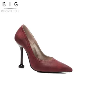 Bigsizeheels Sexy stilettos from Sier magazine- Wine red