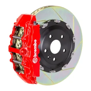 Brembo 18  Wrangler/20  Gladiator Front GT BBK 6 Piston Cast 2pc 380x34 2pc Rotor Slotted Type1-Red