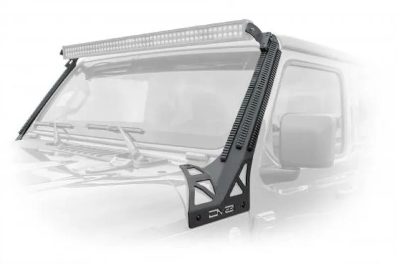 DV8 Offroad 2018  JL/Gladiator Picatinny Rail A-Pillar Pod LED Light Mount