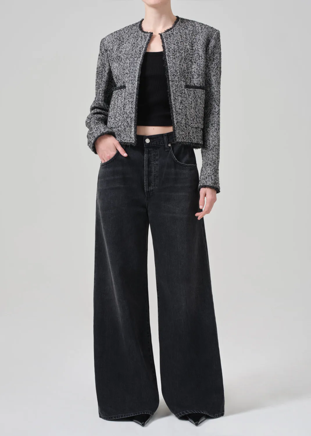 Elana Jacket in Salt And Pepper