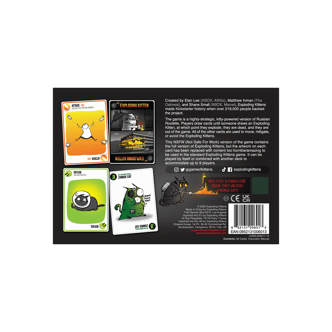 Sure, heres a more optimized title for the product:

Exploding Kittens: NSFW Edition - Hilarious Adult Card Game with Mature Content