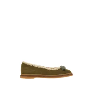 Ferragamo Varina Par F Women's Ballets Green