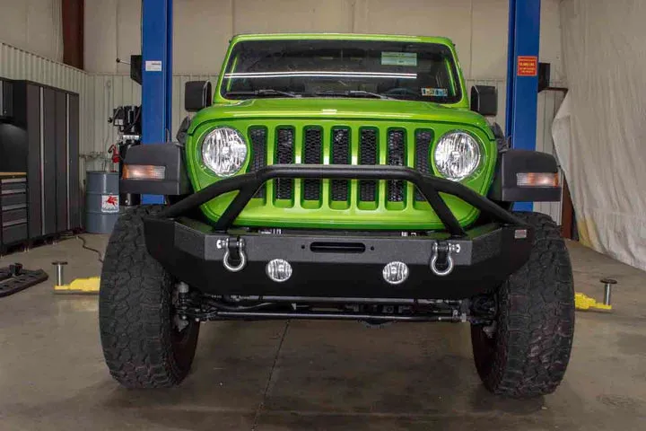 Fishbone Mid-Width Winch Front Bumper for Jeep Wrangler JL & Jeep Gladiator