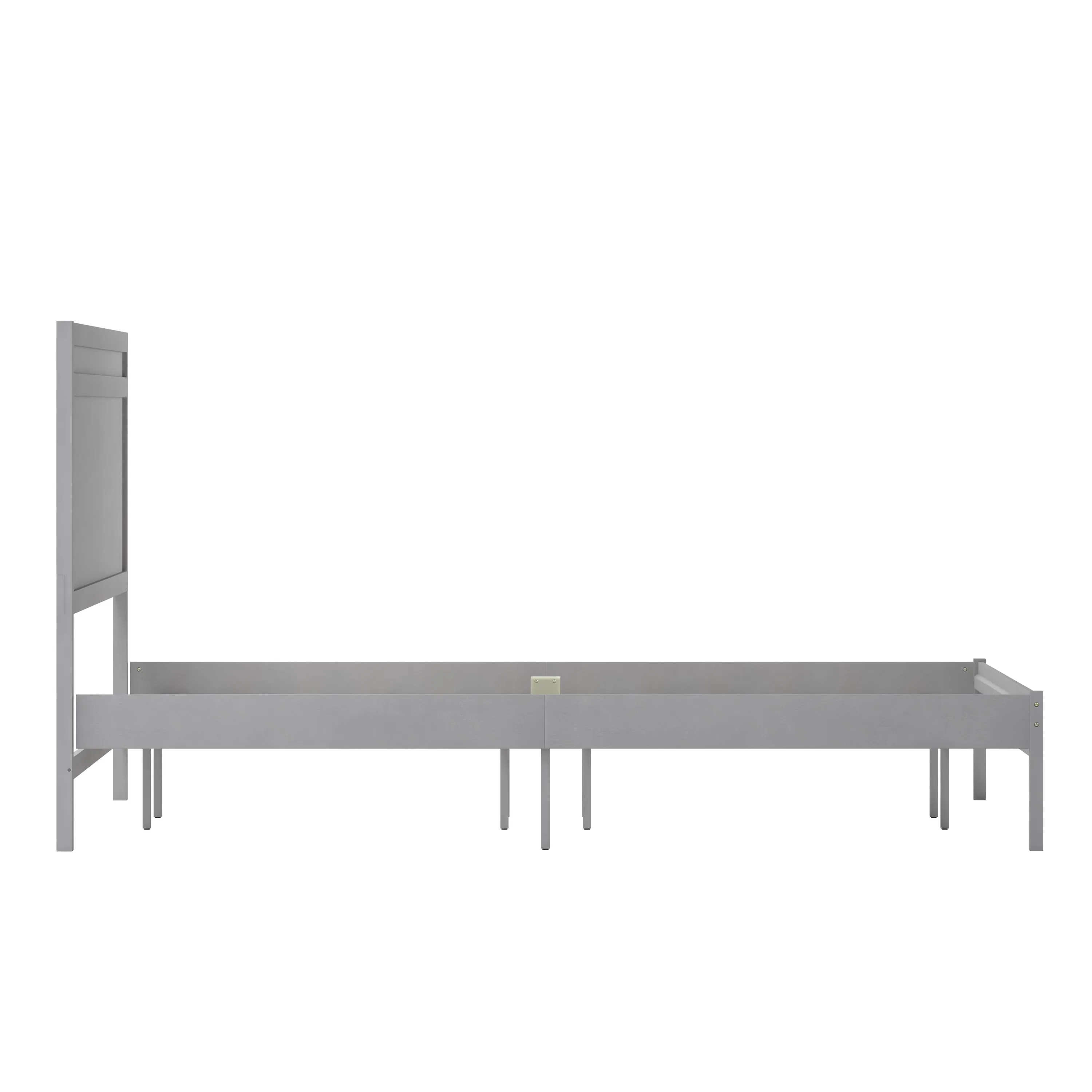 Gray King Wooden Platform Bed MG-09003KB-K-GRYWSH-GG