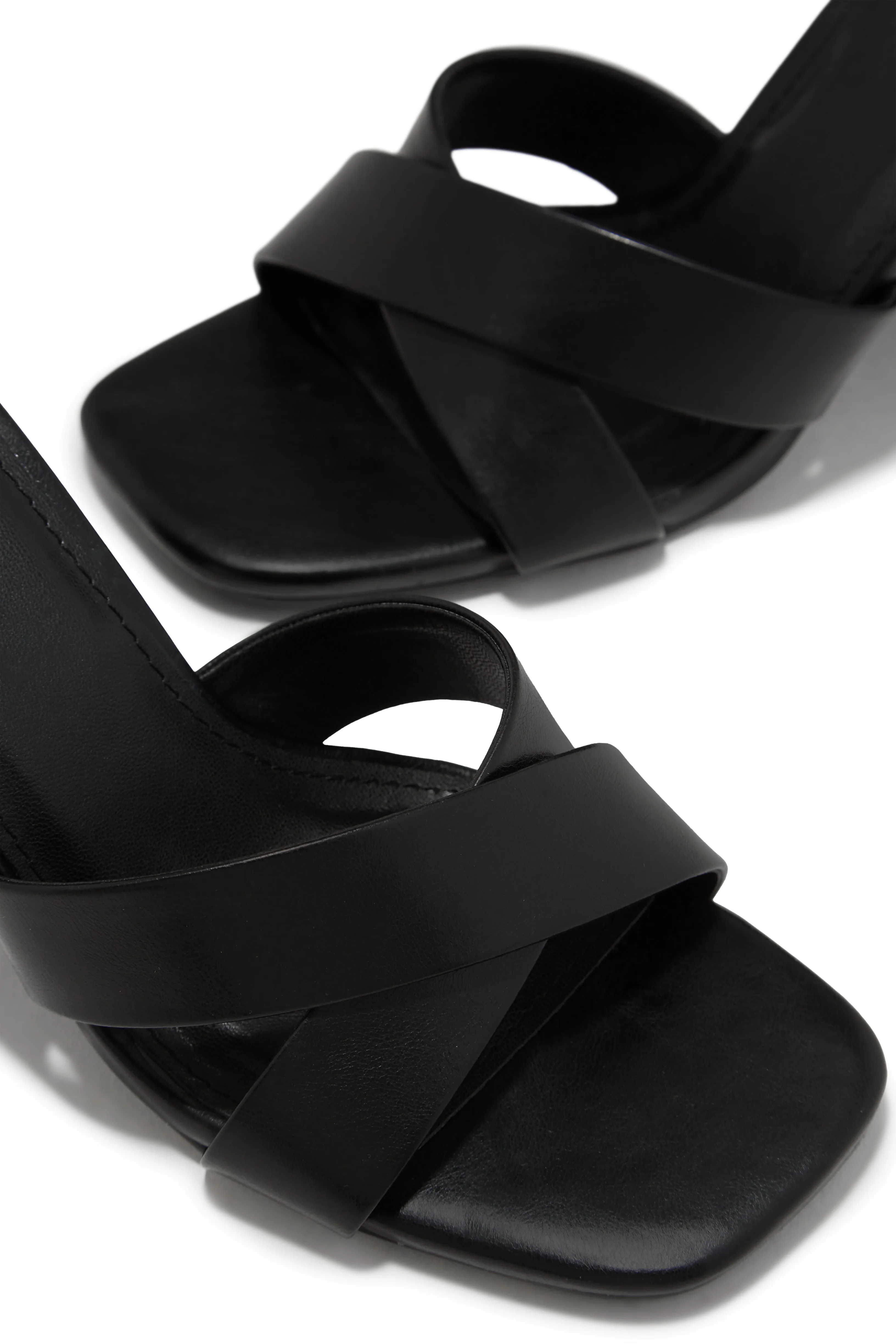 Joana Block Mid Heel Mules - Black
