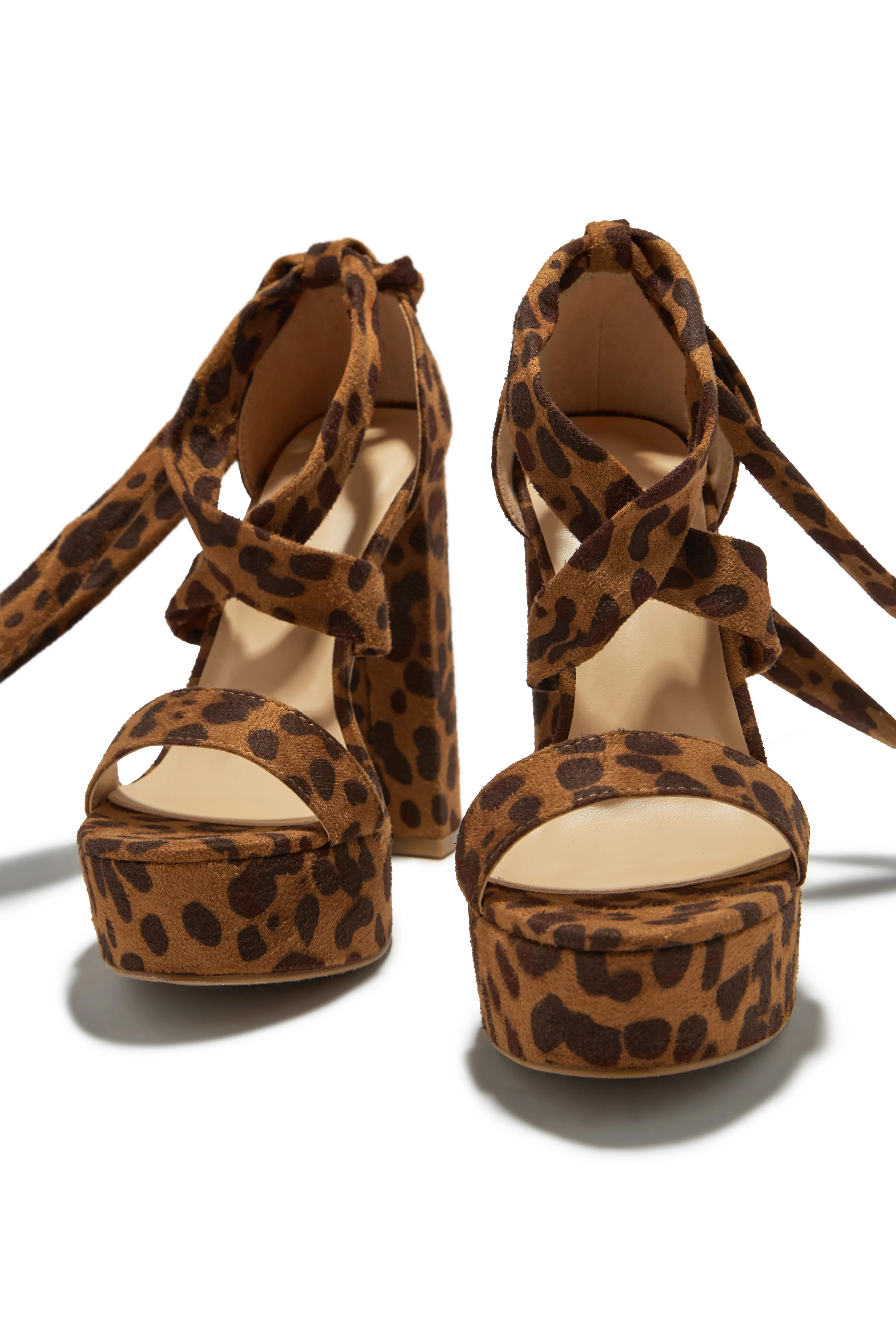 Jodi Block Heel Platforms - Leopard