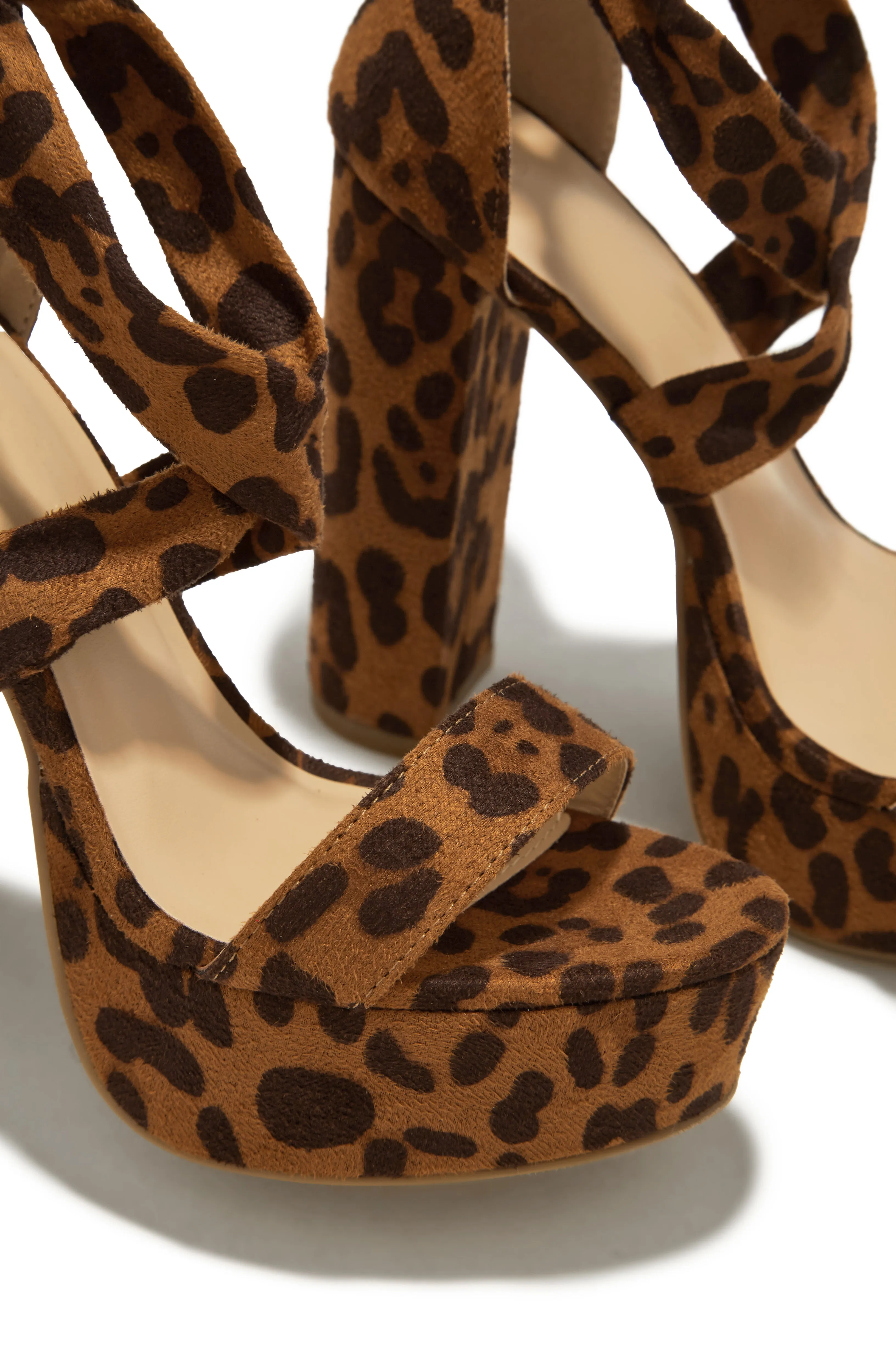 Jodi Block Heel Platforms - Leopard