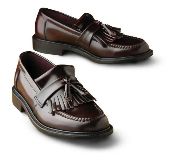 LOAKE Brighton Oxblood Leather Tassel Loafers - Premium Quality Mens Shoes