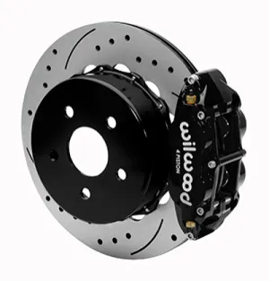 Wilwood 2020  Jeep Gladiator Narrow Superlite 4R Rear Drill & Slot. Brake Kit 14.00in Black w/ Lines