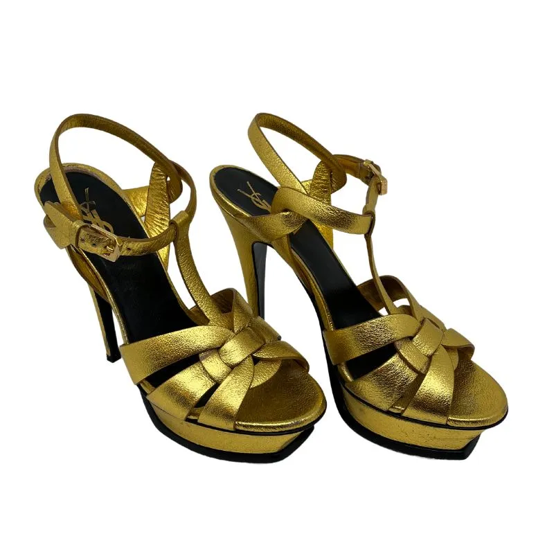 Yves Saint Laurent Tribute Leather Slingback Heels